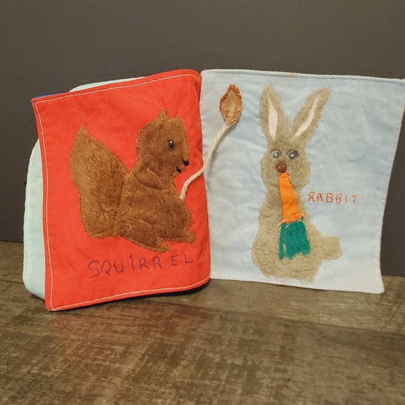 Cloth Book Handmade Vintage Toddler Activity Animal 1960-1970 - Picture 3 of 5